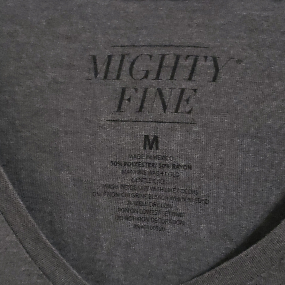 Mighty Fine V-Neck Gray NASA t-shirt Size Medium - Picture 3 of 3